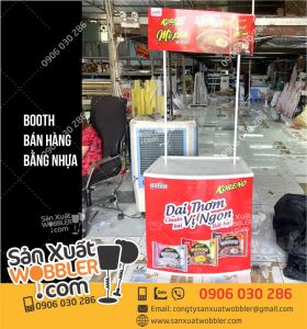 Booth nhựa giới thiệu sản phẩm Mì Koreno