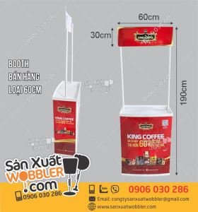 Booth nhựa loại 60cm dùng trong siêu thị