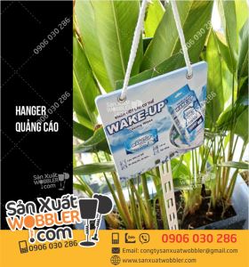 Hanger gắn 1 dây nhựa Quảng cáo khăn ướt