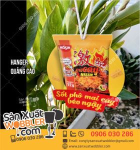 Hanger quảng cáo Mì gà cay Phô mai