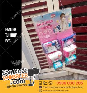 Hanger túi nhựa PVC quảng cáo Băng vệ sinh Akachan