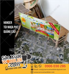 Hanger vỉ nhựa pvc trưng bày Hộp Bánh phồng tôm