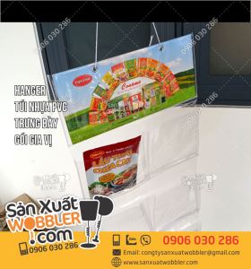 Mẫu hanger trưng bày gói gia vị lẩu
