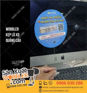 Wobbler Kẹp lò xo quảng cáo sữa