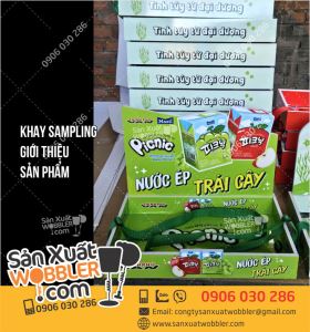 Khay sampling giới thiệu Mước ép trái cây Picnic