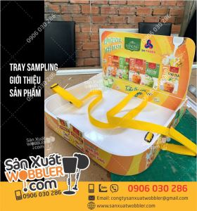 Tray sampling quảng cáo trà sữa