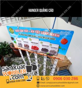 Hanger gắn 5 dây nhựa quảng cáo Trái cây sấy