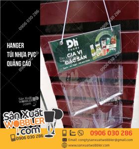 Hanger túi nhựa PVC trưng bày các 