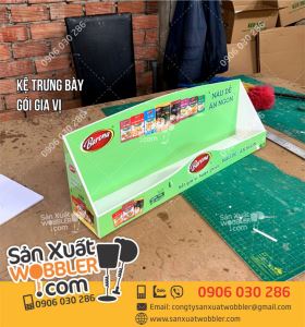Kệ Trưng Bày Gói Gia Vị Bằng Fomex –Kệ gia vị Barona
