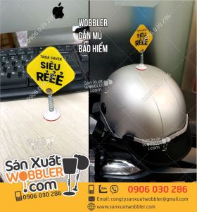 Wobbler quảng cáo gắn mũ bảo hiểm Siêu Rẻ