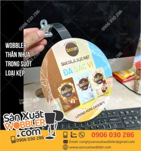 Wobbler quảng cáo Socola bọc hạt