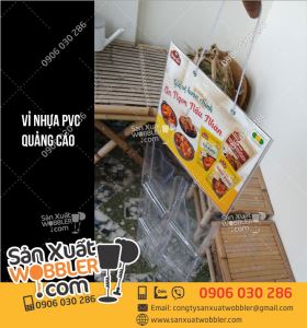 Hanger vỉ nhựa pvc trưng bày gói gia vị Bếp Yêu