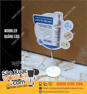 Wobbler đế nhựa quảng cáo mỹ phẩm chăm sóc da