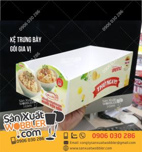 Kệ trưng bày gói gia vị xốt nấu cơm