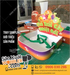 Tray sampling giới thiệu Trà trái cây nhiệt đới