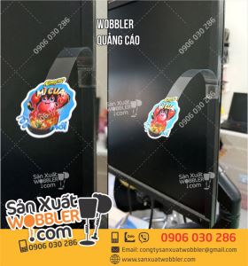 Wobbler quảng cáo Mì cua