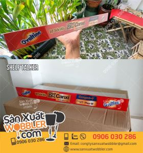 Shelf Talker Nhựa PET – Giải Pháp Quảng Cáo Hiệu Quả Cho Sản Phẩm Sữa Bột