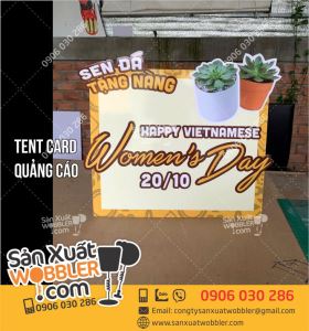 Tent card quảng cáo Women's Day