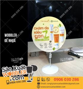 Wobbler đế nhựa quảng cáo sản phẩm Decumar