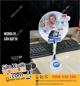 Wobbler gắn bút bi quảng cáo Máy đo huyết áp AND