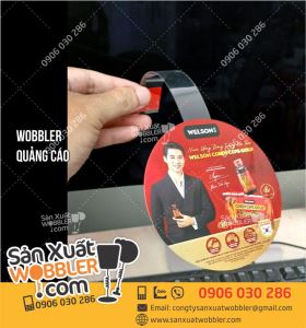 Wobbler quảng cáo Nước uống đông trùng hạ thảo Welson