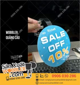 Wobbler quảng cáo Richell Sales Off