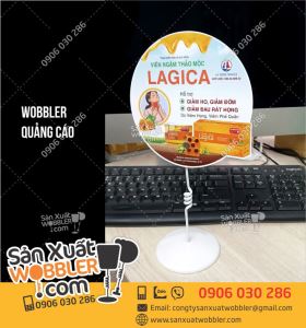 Wobbler quảng cáo Viên ngậm giảm ho