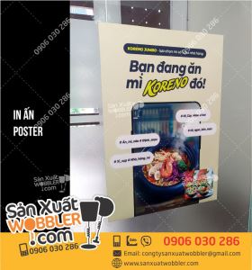 in ấn Poster quảng cáo Mì Koreno