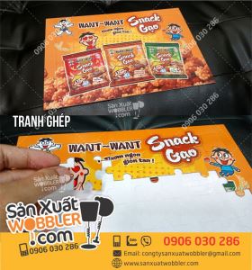 Sản xuất tranh ghép quảng cáo bánh Snack gạo