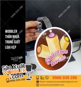 Wobbler quảng cáo Bánh Rice Cake