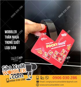 In ấn wobbler quảng cáo bánh Pocky Heart