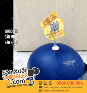 Wobbler quảng cáo gắn mũ bảo hiểm Chương trình tặng quà