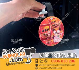 Wobbler quảng cáo mì gói Hàn Quốc dành cho siêu thị