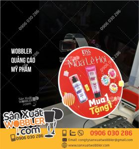 Wobbler mỹ phẩm Kiss mùa lễ hội