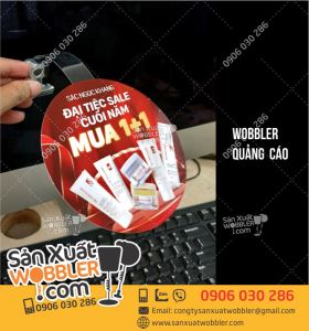 Wobbeler quảng cáo mỹ phẩm Đại tiệc Sales cuối năm
