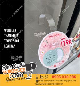 Sản xuất wobbler quảng cáo mỹ phẩm SilkyGirl