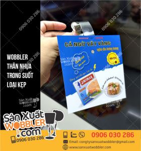 Wobbler quảng cáo sản phẩm Cá ngừ vây vàng