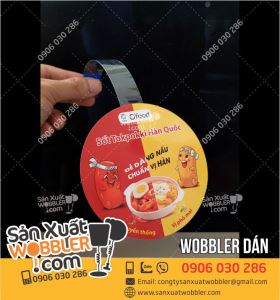 Sản xuất wobbler quảng cáo Sốt Tokpokki Hàn Quốc