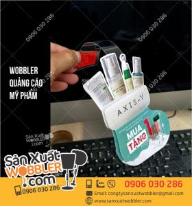 Wobbler quảng cáo mỹ phẩm AXIS