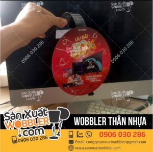 Wobbler quảng cáo thân nhựa trong PS4