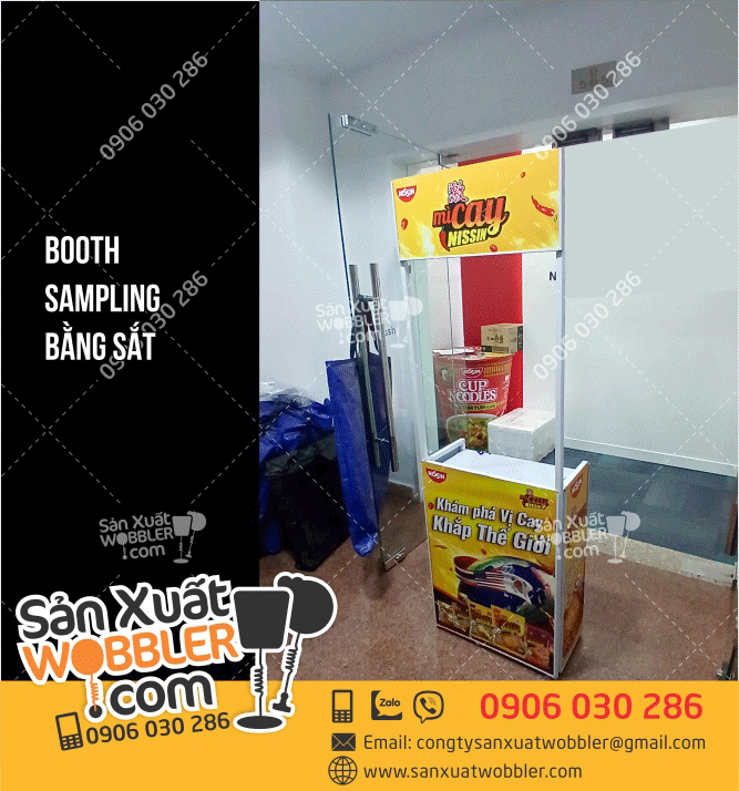 Booth-sampling-chất-liệu-sắt-Nissin-60cmx180cm