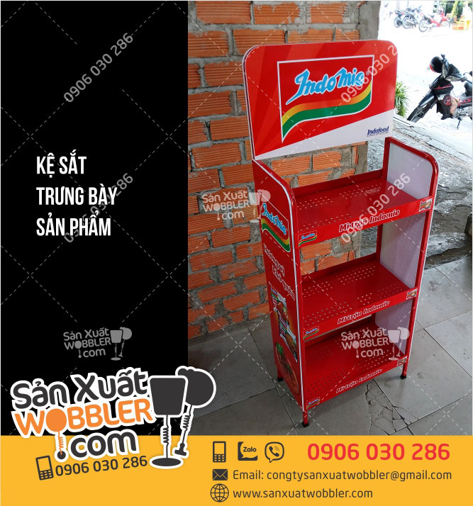 Kệ-sắt-trưng-bày-sản-phẩm-Mì-Indo-Mie