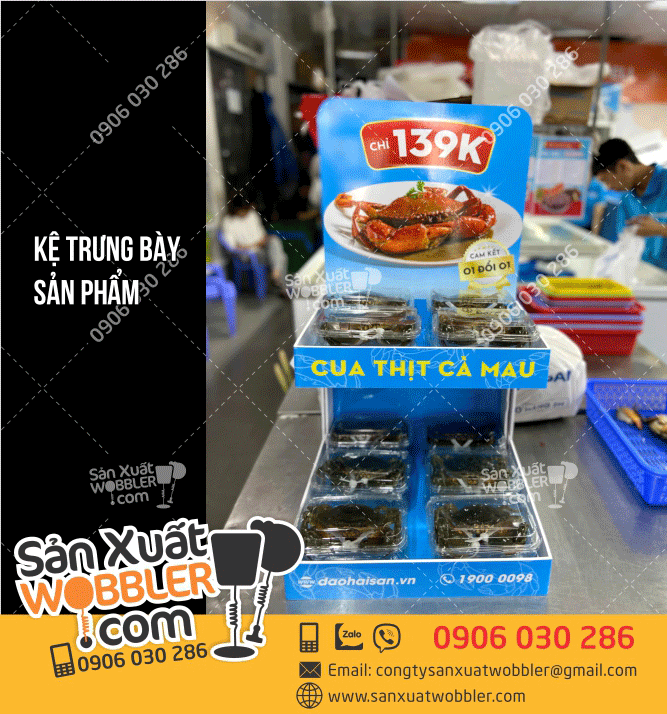 Kệ-trưng-bày-sản-phẩm-Hải-Sản