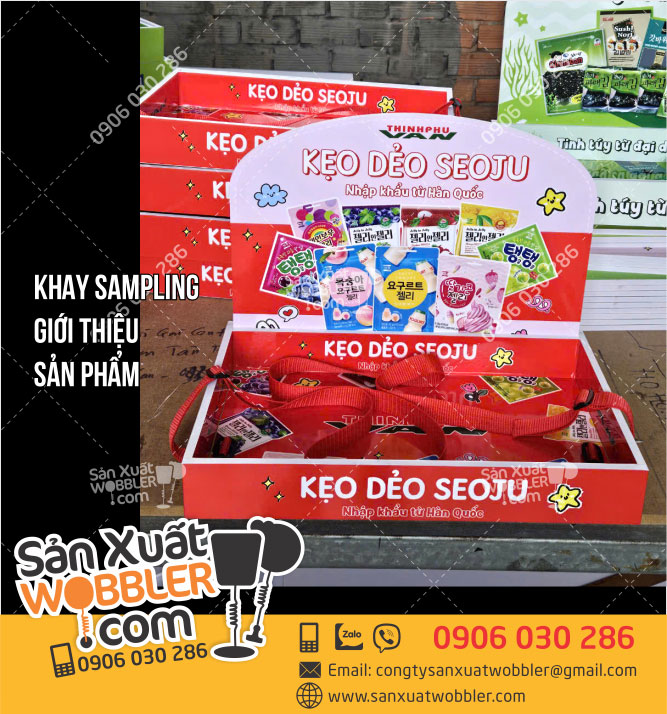 Khay-sampling-giới-thiệu-kẹo-dẻo-Seoju