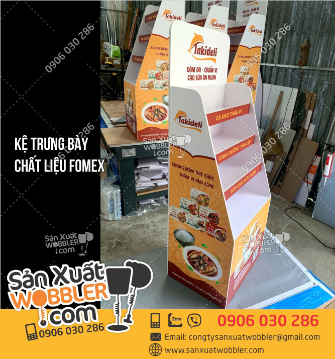 Mẫu-Kệ-fomex-trưng-bày-sản-phẩm-Cá-Takideli