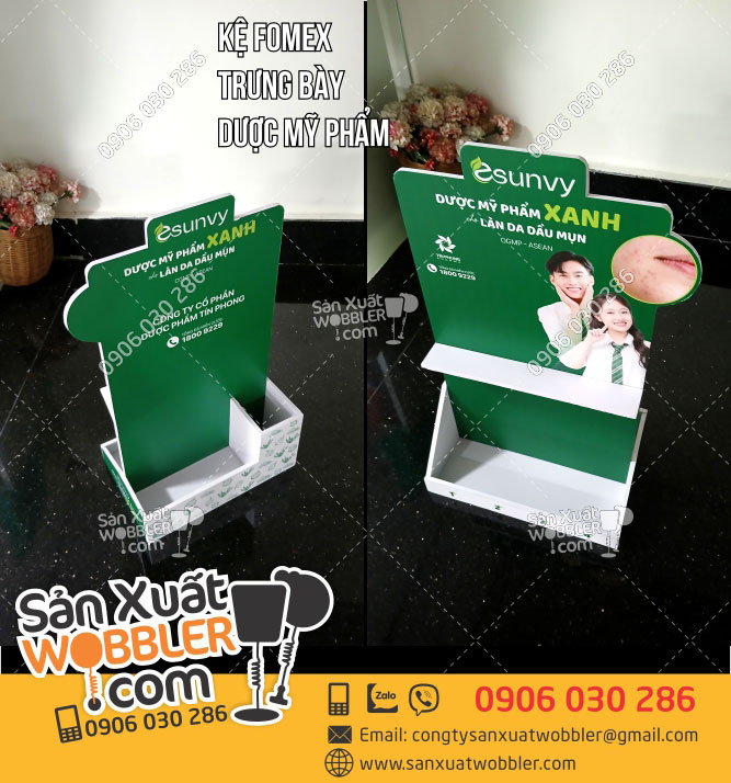 Mẫu-Kệ-fomex-trưng-bày-sản-phẩm-Dược-mỹ-phẩm