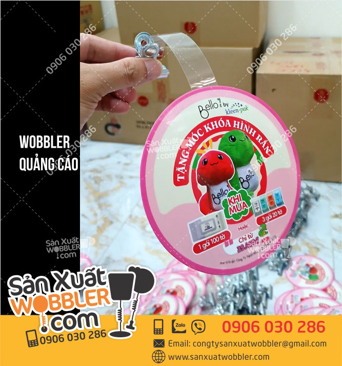 Mẫu-wobbler-khăn-ướt-Bello-tặng-móc-khóa