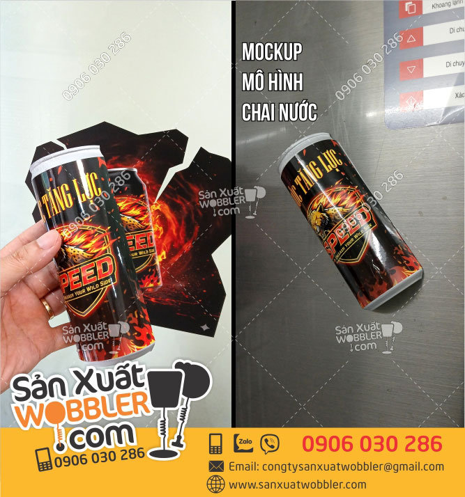 Mockup-mô-hình-chai-nước-gắn-tủ-mát