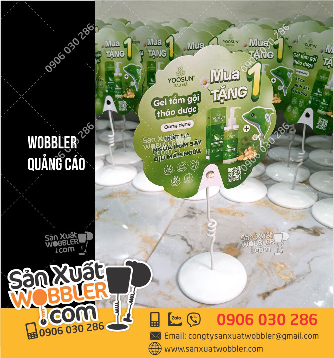 POSM-Wobbler-đế-nhựa-quảng-cáo-Rau-má