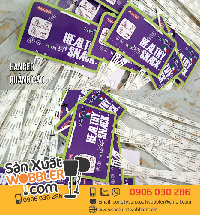 Sản-xuất-Hanger-dây-nhựa-quảng-cáo-Healthy-Snack-loại-3-dây